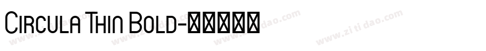Circula Thin Bold字体转换